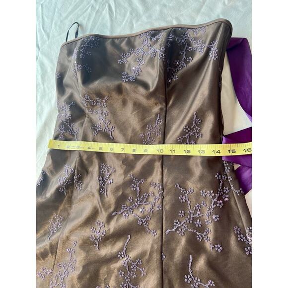Jessica McClintock Gunne Sax Dress SZ 9 Strapless Taffeta Tulle 80’s 90’s Prom - Picture 11 of 11